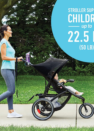 Graco FastAction Jogger LX Stroller - Drive, Convenient One-Hand Fold, ICS Compatible, Ideal for Parents on the Go