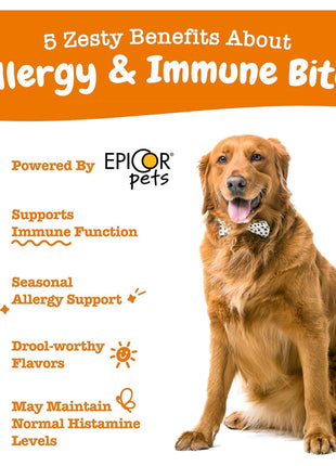 Zesty Paws Dog Allergy Relief- Dog Itching Skin Relief- Dog Probiotics for Itchy Skin and Itchy Ears- Dog Allergy Paw Relief- Dog Allergy Chews- Dog Itch Relief - Dog Skin Allergy Relief - Lamb - 90ct