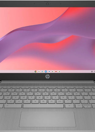 HP 2023 Chromebook Laptop, 14 Inch Display, Intel Celeron N4120 Processor, 4GB RAM, 64GB eMMC, Intel UHD Graphics 600, WiFi, Bluetooth, Chrome OS, Modern Gray
