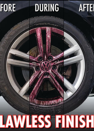 SONAX Wheel Cleaner Full Effect (230200) | Non-Acid Rim Cleaner | Color Changing Wheel Cleaner | Brake Dust Cleaner | Non-Acid Iron Remover | (500 ml or 16.9 fl. oz.)