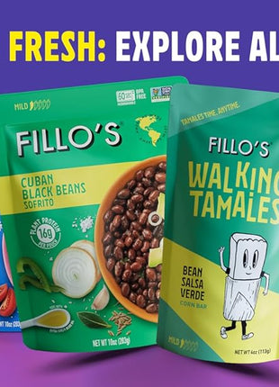Fillos Walking Tamales Gluten Free Snacks Ready To Eat Vegan Snacks Microwaveable Meal, Gluten Free