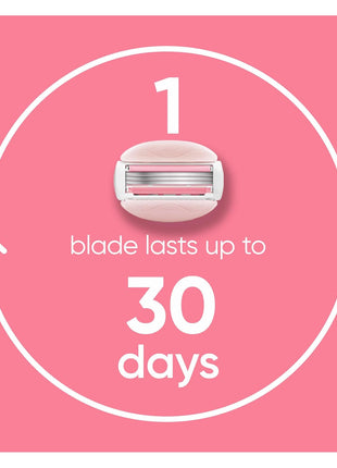 Gillette Venus ComfortGlide White Tea Women's Razor Blades, 3-Blade Razor Refills, 6 Count