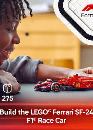 LEGO Speed Champions Ferrari SF-24 F1 Race Car Toys - Building Sets for Kids, Boys & Girls, Ages 10+ - Ferrari F1 Model Car Kits for Display or Play - Gift Ideas for Birthdays and Fans - 77242