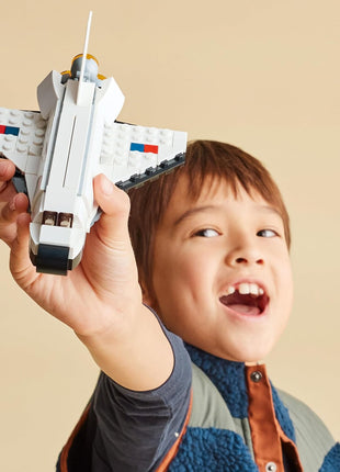LEGO Creator 3 in 1 Space Shuttle Toys - Space Toys Building Set for Boys & Girls, Ages 6+ - Option to Build 2 Spaceships or Astronaut - Educational Gift for Kids Birthday & Holidays - 31134