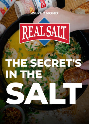 Redmond Real Sea Salt   Natural Unrefined Gluten Free Fine, 10 Ounce Shaker (1 Pack)