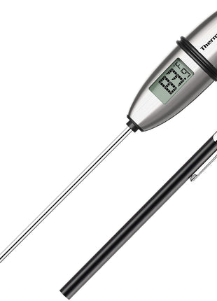 TempPro TempSwift 1 Sec Digital Food Thermometer for Kitchen Cooking | Meat Thermometer Digital, 5.3 inches Super Long Probe, Bread Baking Sourdough Liquids Candy Making Accessories Gift