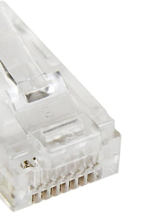 StarTech.com Cat 6 RJ45 Modular Plug for Solid Wire - 50 Pack (CRJ45C6SOL50),Clear