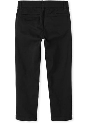 The Children's Place Boys Stretch Skinny Chino Pants,Black Single,8