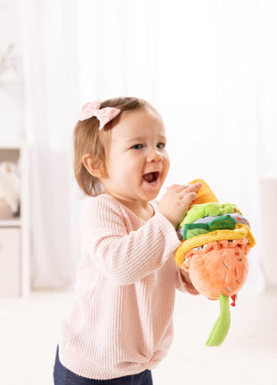 Melissa & Doug Ice Cream Take-Along Clip-On Infant Toy with Sound and Vibration