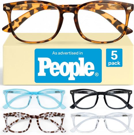 CCVOO Reading Glasses for Women/Men, Eyeglasses, Blue Light Readers for Women/Men, Computer Eye Glasses, Cheaters