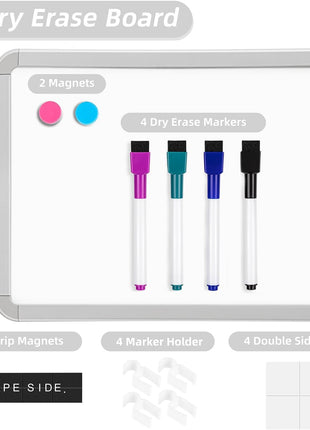 VUSIGN Small Dry Erase Whiteboard, 8.5 x 11 Inches White Board for Kids, Students, Fridge, Locker, Mini Dry Erase Board