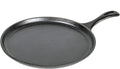 Lodge L9OG3 Cast Iron Round Griddle, Pre Seasoned, 10.5 inch   Made in USA, Compatible with Stovetop, Oven, Grill & Campfire