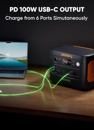 Jackery Explorer 1000 v2 Portable Power Station,1070Wh,1500W | 1 Hr Fast Charge, LiFePO4 Battery, 100W USB-C Output, Solar Generator for Camping, Emergency, RV (Solar Panel Optional)