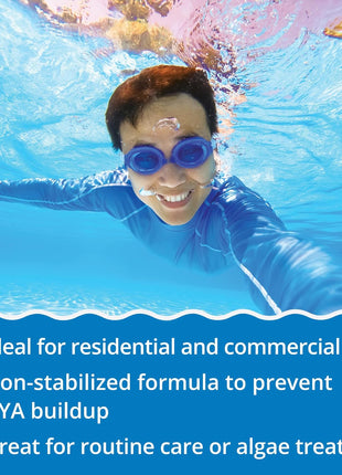 In The Swim Pool Shock 68% Cal-Hypo Granular Sanitizer for Crystal Clear Water Defends Against Bacteria, Algae, and Microorganisms - 12 X 1 Pound