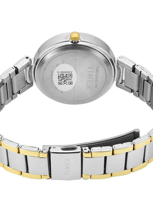 TIMEX Champagne Round Dial Analog Women's Watch - TWEL18711
