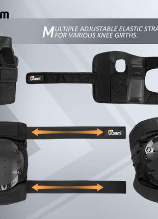 JBM Adult & Kids Knee Pads Elbow Pads and Wrist Guards for Inline Skating, Roller Skating, Skateboarding, Scootering