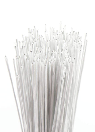 CCINEE 24 Gauge White Floral Wire Stem for Flower Arrangement Craft Supply,16 Inch,200PCS