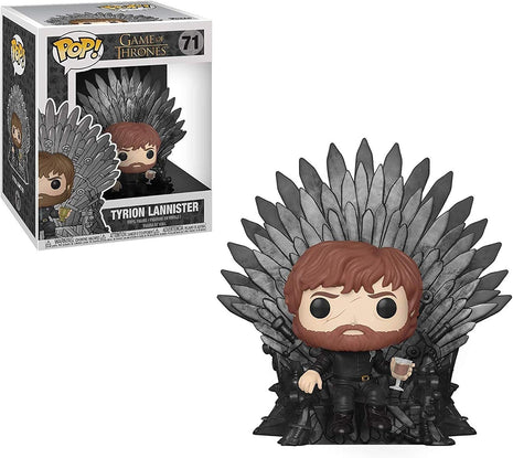 Funko POP! Deluxe: Game 0: Tyrion Lannister Sitting on Iron Throne Collectible Figure - Game of Thrones - Collectible Vinyl Figure - Gift Idea - Official Merchandise - for Kids & Adults - TV Fans