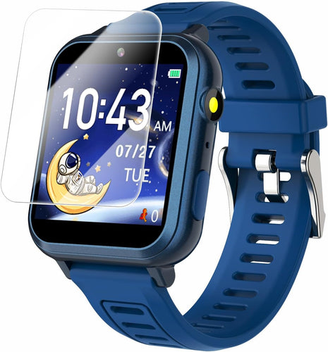 Cosjoype Kids Game Smart Watch for Kids with 39 Puzzle Games HD Touch Screen Camera Music Player Pedometer Alarm Clock Calculator Flashlight 12/24hr Kid Watch Gift for 4-12 Year Old Boys Toys for Kid