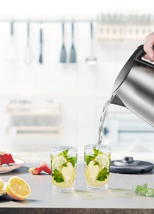 COMFEE' 1.7L Stainless Steel Electric Tea Kettle, BPA Free Hot Water Kettle Electric with LED Light, Auto Shut Off and Boil Dry Protection, 1500W Fast Boil Electric Kettle
