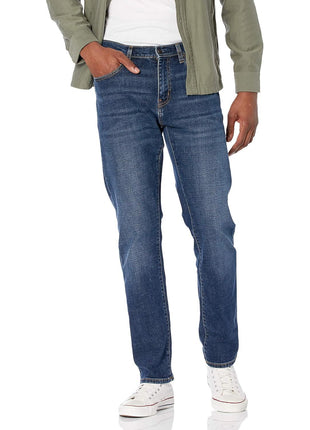 Amazon Essentials Men's Athletic-Fit Stretch Jeans - Discontinued Colors, Dark Wash, 34W x 32L