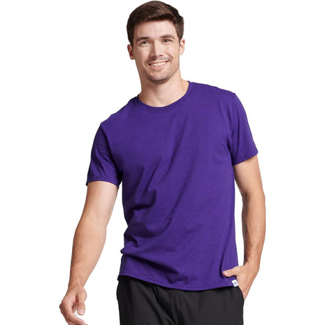 Russell Athletic Men's Essenital Men's Short Sleeve Tee Shirt, Black, XL