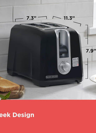 BLACK+DECKER 2-Slice Toaster with Extra-Wide Slots