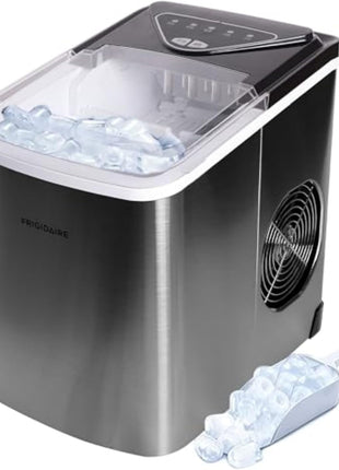 Frigidaire EFIC123-SS Counter Top Maker, Produces 26 pounds Ice per Day, Stainless Steel