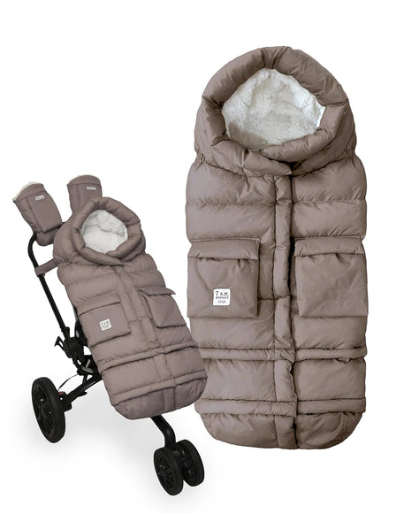 7AM Enfant Blanket 212 Evolution, Universal Adjustable Footmuff, 6M-4T | Unisex Water repellent Fleece Lined Warm Hooded Fits strollers & car seats Multi purpose baby winter cover Zippered Blanket