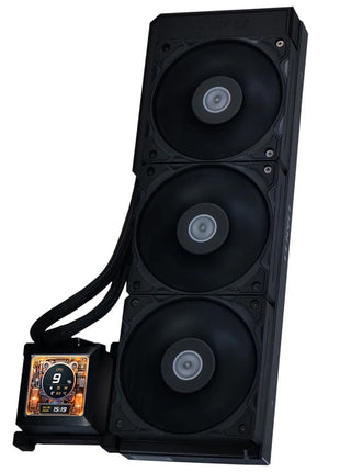 Lian-Li Fan HSLCD36SB Black 2.88" IPS 480x480 Pixels 500 Nits | 360mm AIO with 2.88-inch LCD and 2500 RPM fans for cooling, monitoring and cable management