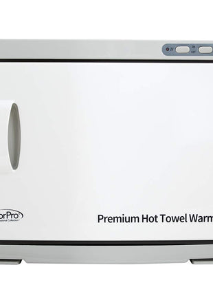 ForPro Professional Collection Premium Hot Towel Warmer, 23L Extra Large Capacity, Two Stainless Steel Racks, White