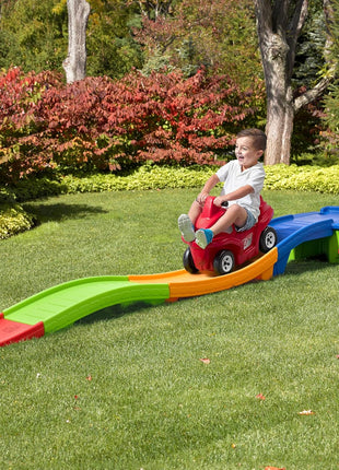 Step2 Up and Down Roller Coaster Toy for Kids, Ride On Push Car, Indoor, Outdoor Playset, Toddlers Ages 2, 5 Years Old, Compact Storage, Max Weight 50 Lb., Multicolor