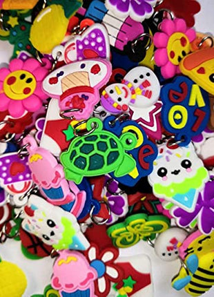 Rubber Loom Band Charm, Silicone Bracelet Charms,Loom Rubber Bands Charms,Bracelet Pendant, 105pcs