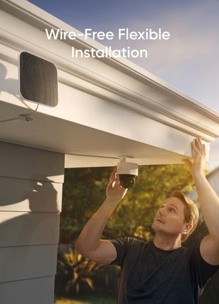 eufy Security SoloCam S340, 3K Dual-Lens Solar Security Camera | 360° Coverage, Pan & Tilt, No Blind Spots, AI Detection & Tracking, Color Night Vision, No Monthly Fee, Built-in 8GB