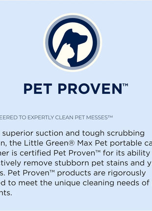 BISSELL Little Green Max Pet Portable Carpet Cleaner, 3860