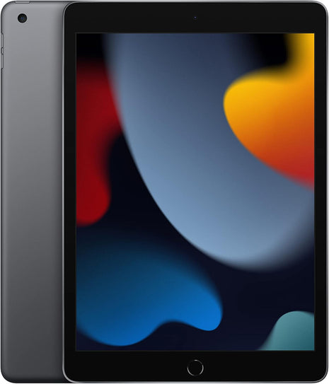 Apple iPad (9th Generation): with A13 Bionic chip, 10.2-inch Retina Display, 64GB, Wi-Fi, 12MP front/8MP Back Camera, Touch ID, All-Day Battery Life  - Space Gray