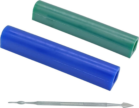 2 Pieces Carving Wax Ring Tube for Making Rings, Lost Wax Casting Supplies Hard Modeling Wax for Jewelry Ring Casting Mold Kit Ring Making with Wax Carving Tool (T150)