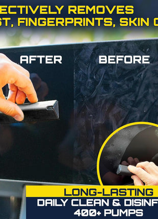 Car Screen Cleaner Spray And Wipe, 2-in-1 Spray and Microfiber Cloth Touch Screen Cleaner For Car Display, Cell Phone, Laptop, IPad, IPhone, Macbook Air, Computer (Black)