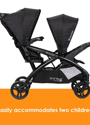 Baby Trend Sit N' Stand® Double 2.0 Stroller, Madrid Black