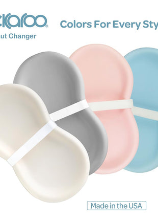 Keekaroo Peanut Changer Baby Vanilla – The Original - Easy-to-Clean Changing pad and The only Shell Over Foam, Fully Water Repellant, Wipeable Diaper pad, Wipe-Clean Changing pad