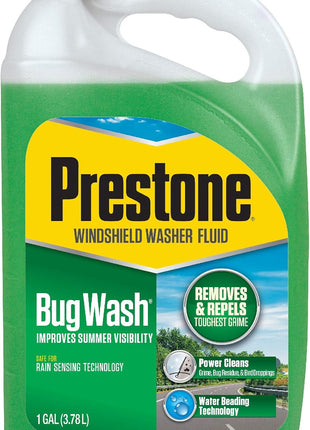 Prestone Bug Wash Windshield Washer Fluid, 1 Gallon