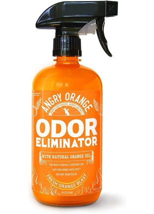 ANGRY ORANGE Pet Odor Eliminator for Dog and Cat Urine, Carpet Stains, and Strong Smells 芒聙聯 Citrus Cleaner with Natural Orange Oil 芒聙聯 24 oz