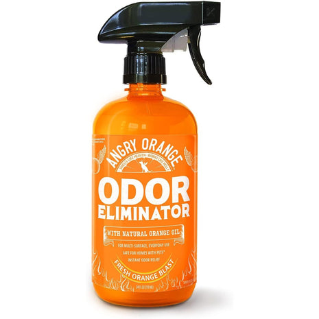 ANGRY ORANGE Pet Odor Eliminator for Dog and Cat Urine, Carpet Stains, and Strong Smells 芒聙聯 Citrus Cleaner with Natural Orange Oil 芒聙聯 24 oz