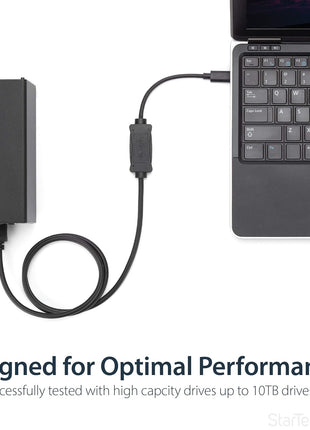 StarTech.com USB C to eSATA Cable - 3 ft / 1m - 5Gbp - for HDD/SSD/ODD - External Hard Drive Adapter - USB 3.0 to eSATA Converter (USB3C2ESAT3)