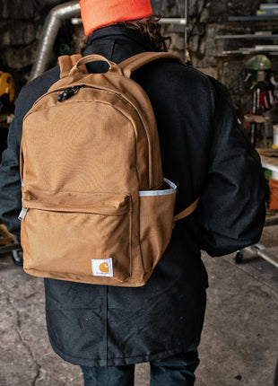 Carhartt Classic 21L Backpack Black | Classic Laptop, Water-Resistant Pack with 15 Laptop Sleeve and Organizational Compartments