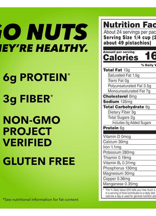 Wonderful Pistachios No Shells, Roasted & Salted Nuts, 24 Ounce Resealable Bag, Protein Snacks, Gluten Free, Healthy Snack