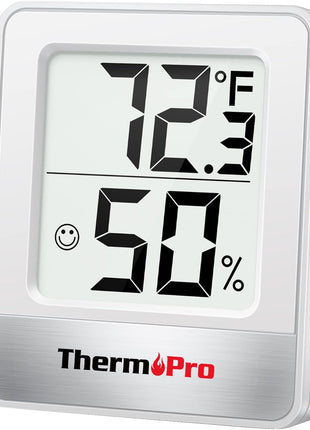 TempPro TP49 Digital Hygrometer Indoor Thermometer Humidity Meter Room Thermometer with Temperature and Humidity Monitor Mini Hygrometer Outdoor Thermometer (Previously ThermoPro)