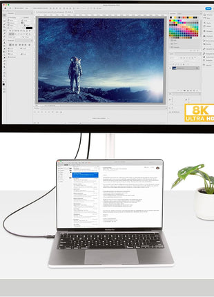 StarTech.com 3ft (1m) Thunderbolt 4 Cable - 40Gbps - 100W PD - 4K/8K Video - Thunderbolt Cable - Compatible w/ USB4/Thunderbolt 3/USB 3.2/USB Type-C/DisplayPort (TBLT4MM1M)