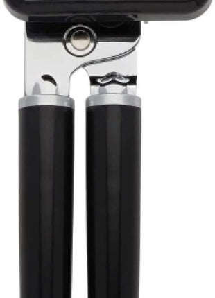 KitchenAid Classic Multifunction Can Opener and Bottle Opener Easy to Use, Razor Sharp Stainless Steel Cutting Wheel, Soft Ergonomic Handles, Black