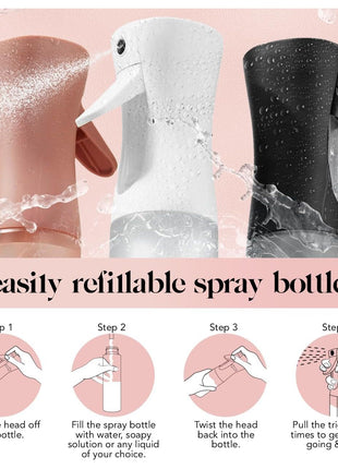 Kitsch Continuous Spray Bottle for Hair – Terracotta, 150ml | Fine Mister Spray Bottle & Water Spray Bottle – Recycled Hair Spray Bottle – Spray Bottles for Cleaning, Styling, & More